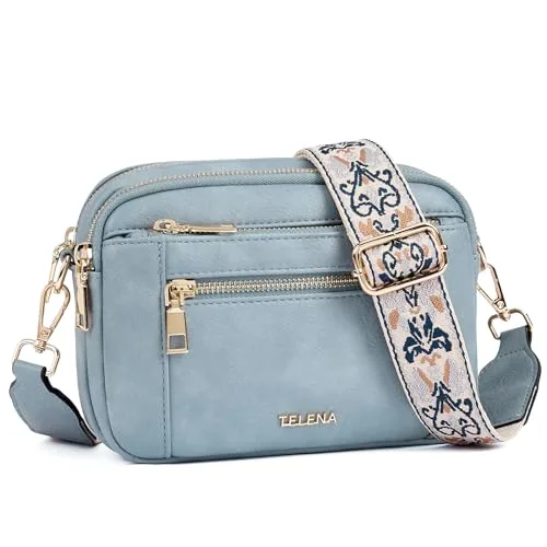 Small Crossbody Bag in Denim Blue