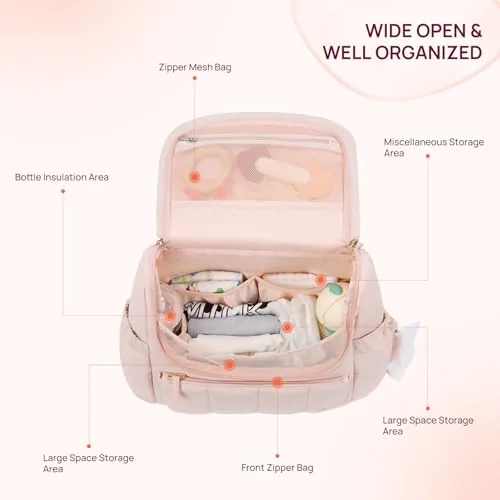 Puffer Bottle Sling in Pink, view 3