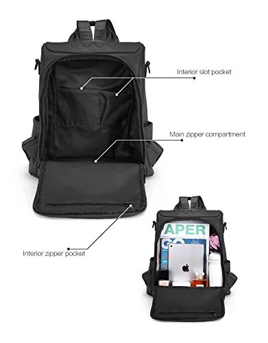 Travel Backpack in Dark Brown, view 3