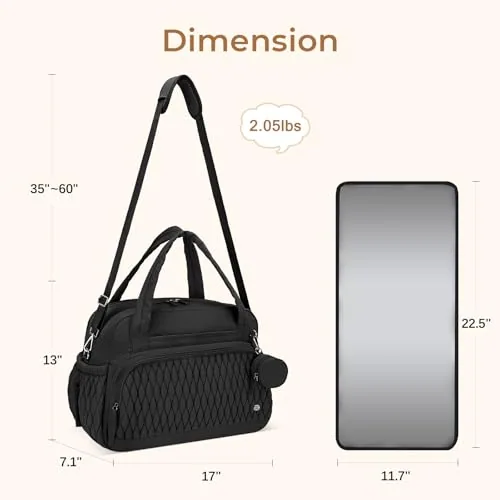 Puffer Quilted Crossbody Bag in Black, view 3
