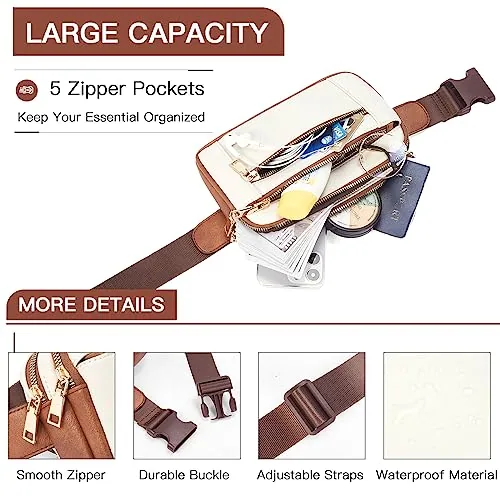Belt Bag in Beige Brown, view 4