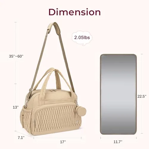 Diaper Tote in Khaki, view 3