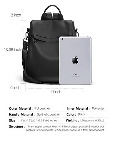 Travel Backpack in Dark Brown, view 2