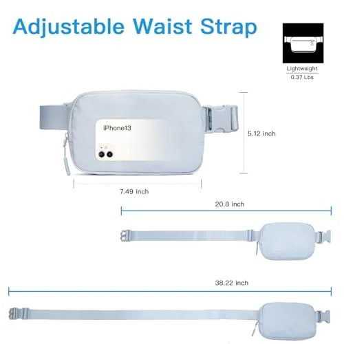Belt Bag in Light Blue, view 4
