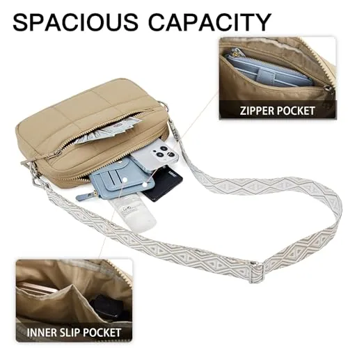 Guitar Strap Crossbody Bag in Khaki, view 3