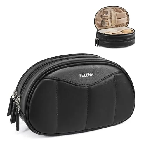 Medium Makeup Bag in Black