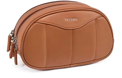 Medium Makeup Bag in Brown
